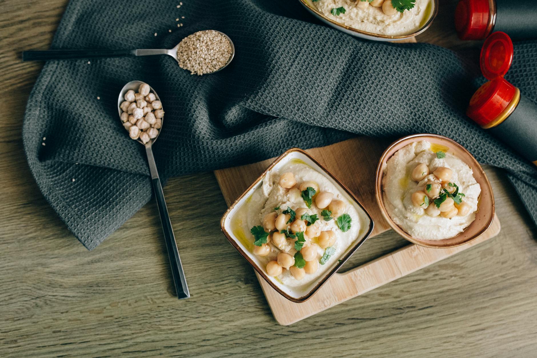 Hummus einfach – Kichererbsen mit Tahini-Paste